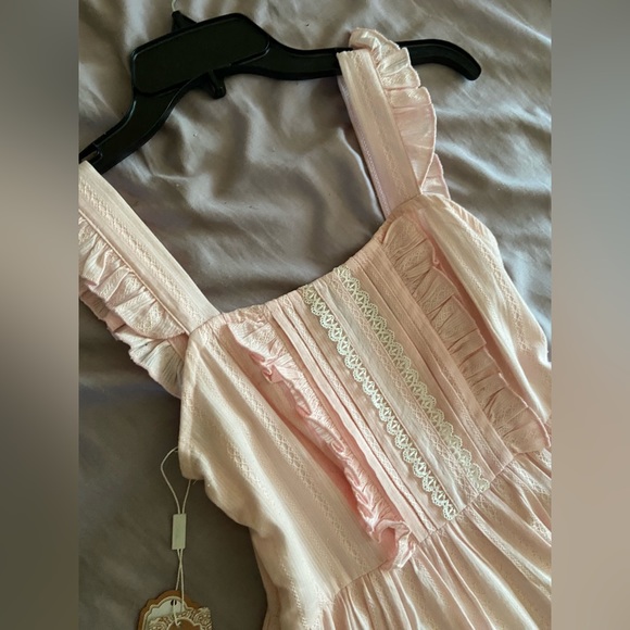 Lolita Dress - NWT - Barbiecore Lolita Balletcore Cottagecore - Picture 6 of 9